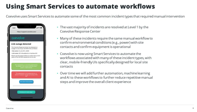 Smart services workflow automation